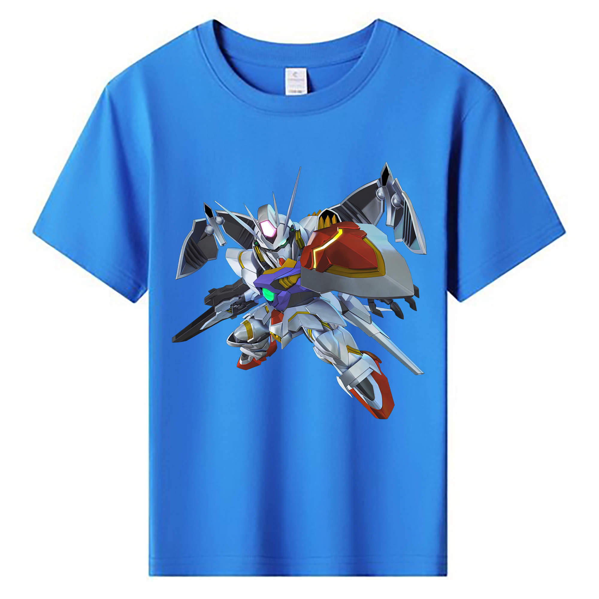 （画像用） 機動戦士ガンダム Mobile Suit Gundam 綿100％キッズTシャツ（フロントプリント）